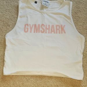Gym shark crop top, size small